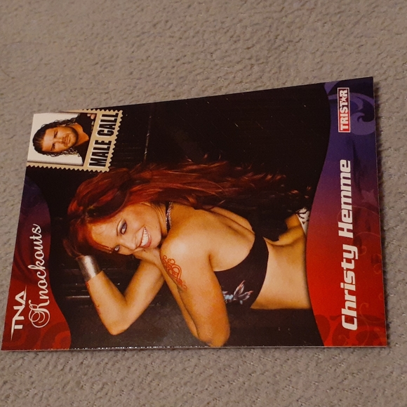 5 TNA Impact Knockouts Cards Of Christy Hemme Wrestling Diva 2009 - Picture 4 of 7